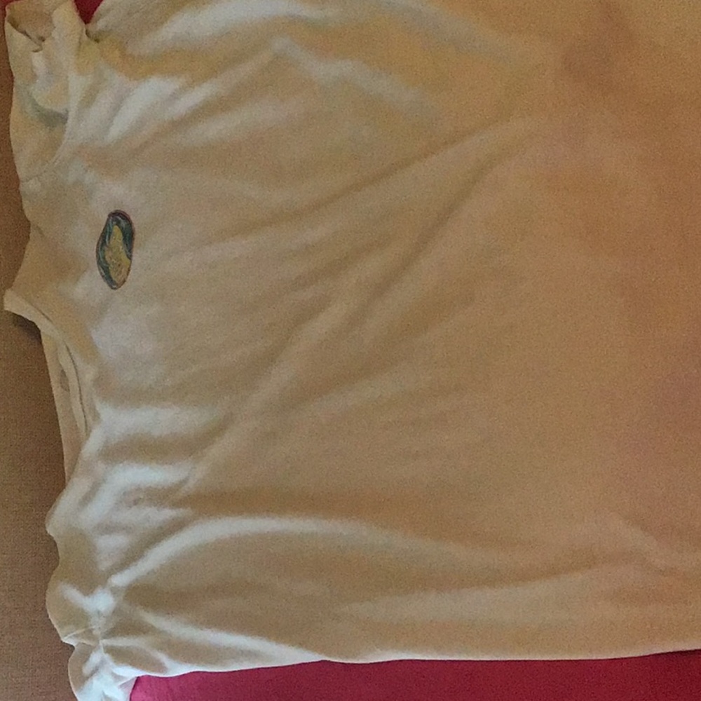 Youth 10-12 white “surfs up” t-shirt.